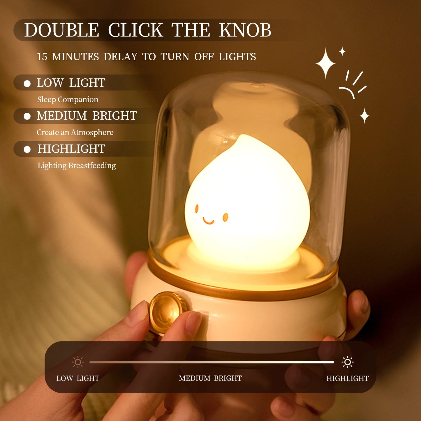 Cute Flame Night Lamp - Lolyta