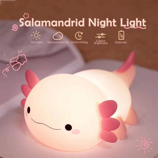 Cute Axolotl Night Light - Lolyta